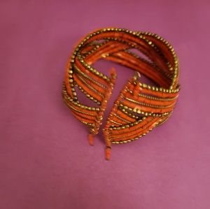 Beautiful hand beaded bracelet made in Indonisia